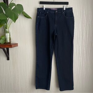 Gloria Vanderbilt Amanda jeans size 14 short dark blue